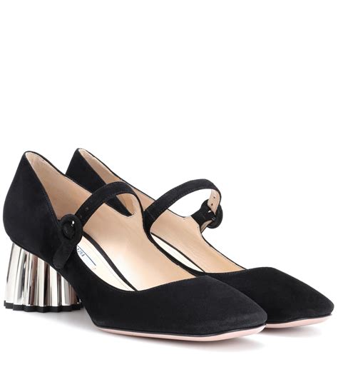 prada pumps low heel|prada mary jane pumps.